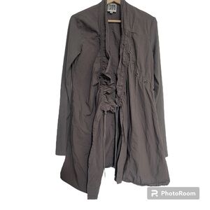Prairie Underground Asymmetrical Jacket Brown Size Small Mid Length Long